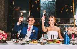 свадебная фотосъёмка в ресторане для Михаила и Дарьи