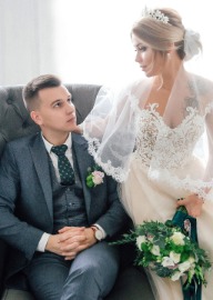 свадьба Евгения и Алины в студии фотосъёмка