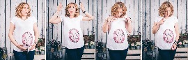 предродовая фотосессия в студии для Анны в Москве