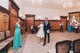 свадебная фотосессия в Загсе Москвы для Никиты и Юлии