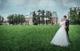 красивая свадебная фотосессия в Царицыно Москва
