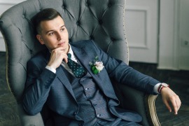свадебная фотосессия Евгения и Алины в студии