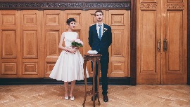 свадебная фотосъёмка Никиты и Юлии в Загсе
