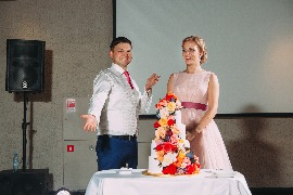 торт для свадьбы Михаила и Дарьи фото